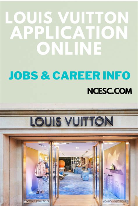 how to apply to louis vuitton|louis vuitton lv jobs.